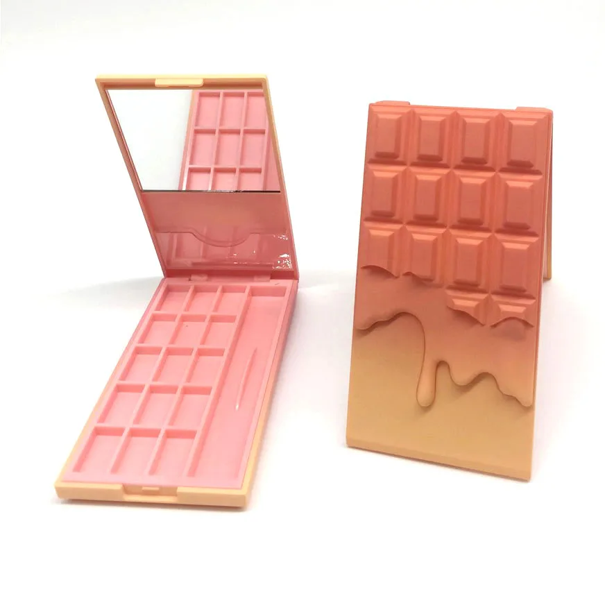 
Eco-friendly Printed Makeup Plastic 15-color Diy Empty Eyeshadow Palette 