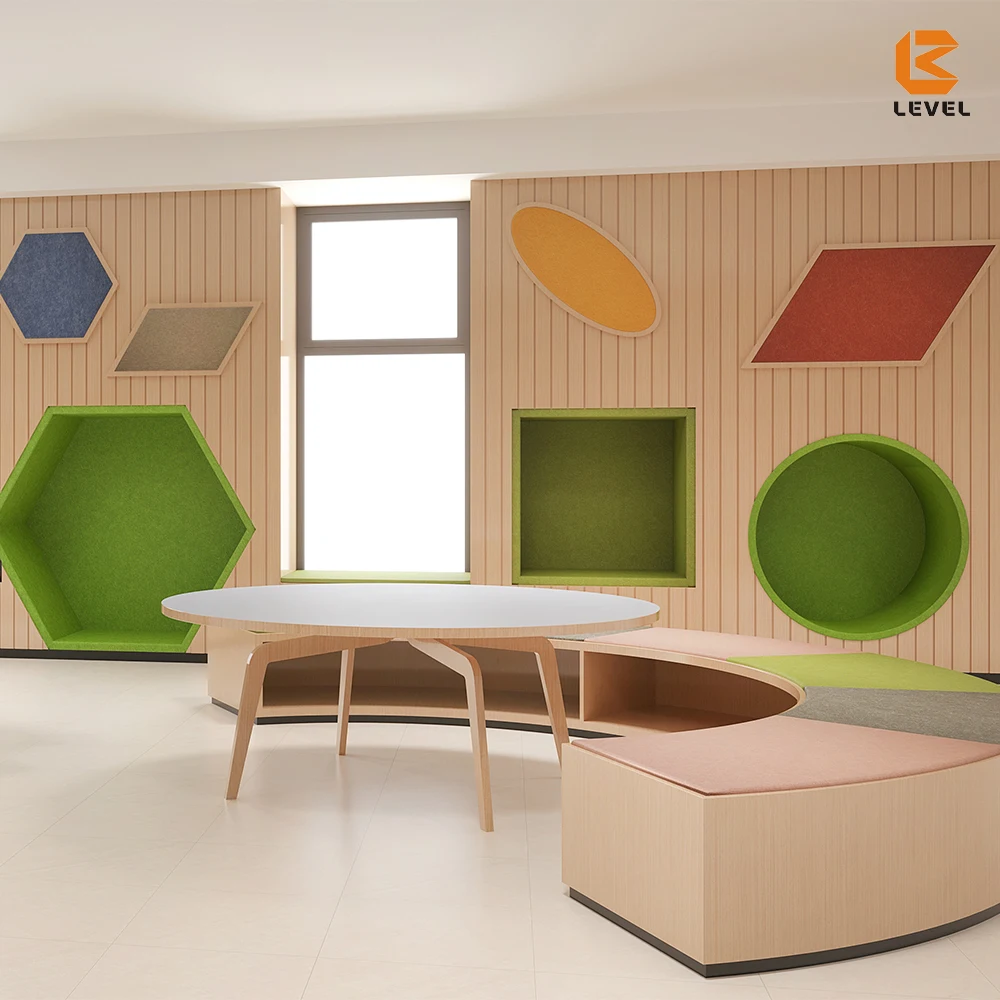 Good Quality Material 600mm*600mm*9mm/12mm PET Acoustic Felt Panels for Decorative