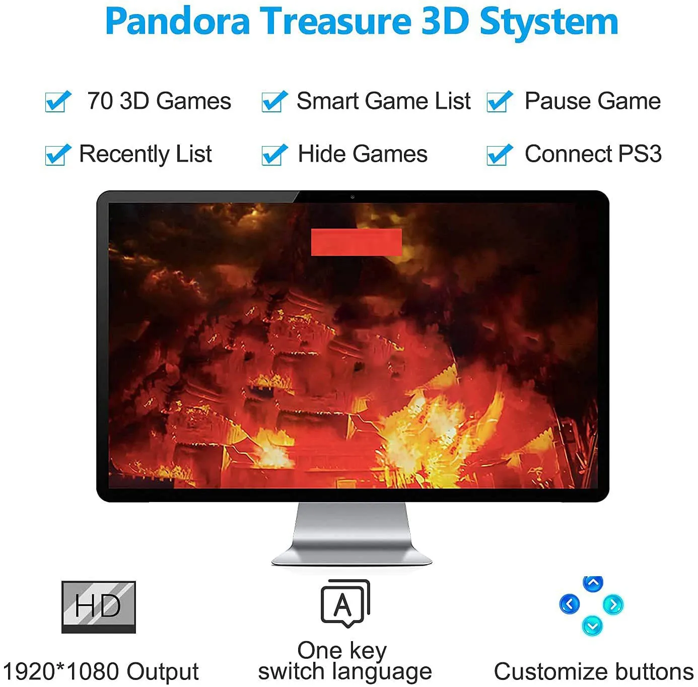 Classic Arcade joystick console Pandora Box Games High-quality fitting video retro games