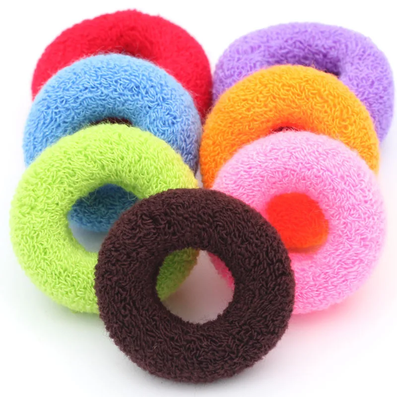 Women Girls Cute Knitting Solid Elastic Hair Bands Children Soft Scrunchies Hair Ties Kids Hair Accessories Set