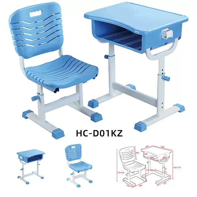 Classroom Furniture Student Single Desk And Table Chair, Study Table And Chair Set School Furniture