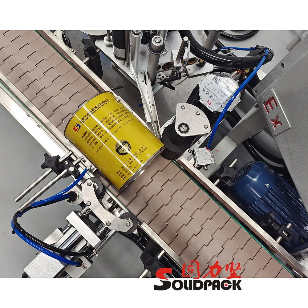 Производственная линия Solidpack Автоматическая Этикетировочная машина для круглой конической бутылки