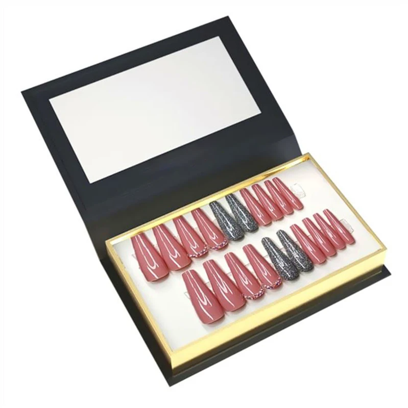 Custom Magnetic Box Packaging For Beauty instrument Skincare Lipstick Serum Set Cosmetic Perfume Nail Polish Cream Gift Boxes