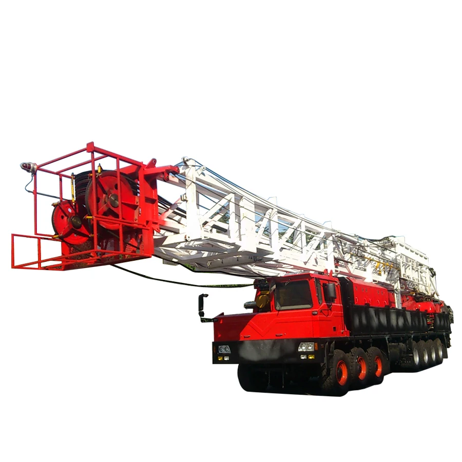 RG  Truck Mounted Mobile ZJ15  550hp Drilling Rig and Workover Rig   Oil Field Oil and Gas Well Bore Hole API Standard