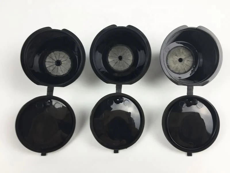 Free Shipping one piece wholesale 3pcs/pack 150 times use Refillable silicon coffee grinds gusto reusable capsules