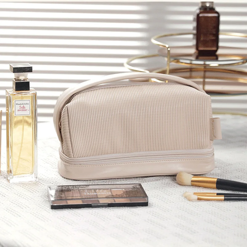 Wholesale OEM Portable Travel Toiletry Bag Custom Logo Waterproof Women Beauty Makeup Bags With Private Label Cosmetic Bag