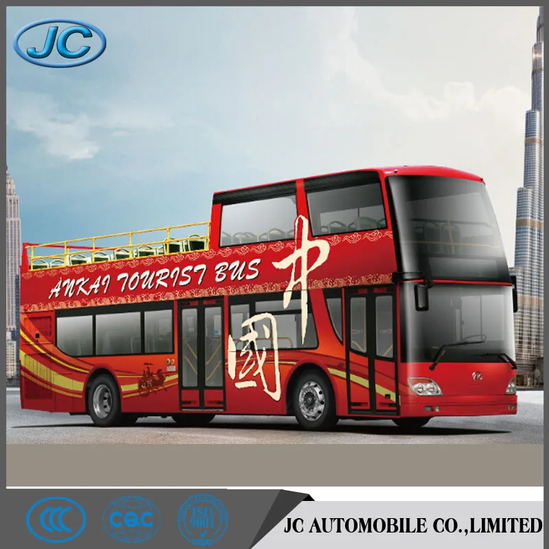 
Новинка 2021, модель JAC, Полуоткрытая крыша, роскошный двухслойный экскурсионный автобус для туризма 