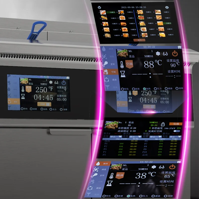 OFE-226L LCD screen commercial industrial chicken pressure chip electric deep fryers for fried chicken electric chicken fryers