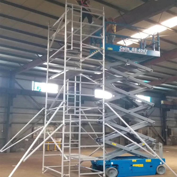 
Double Width Aluminum Mobile Tower Aluminium Scaffolding 