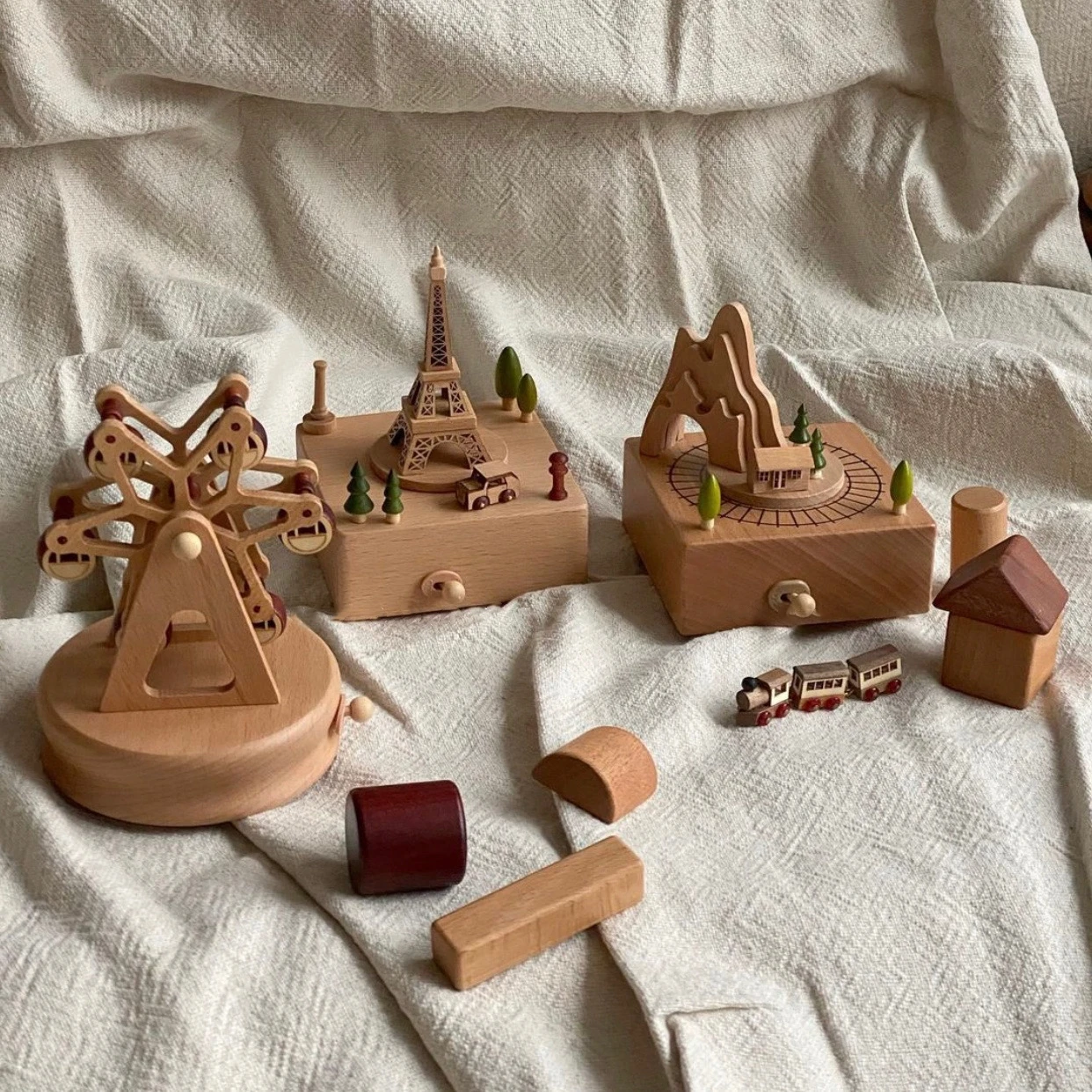 Wooden Music Box Custom Wood Handmade Personalised Music Box Gift Baby Shower Gift