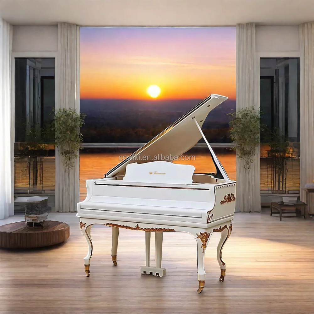 Royal Luxury 88-Key Professional Mechanical Grand  Piano Promotional Price with Roma Legs for Sale