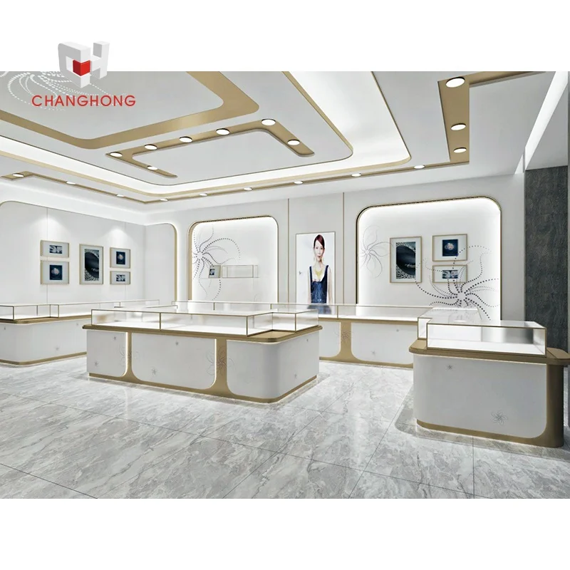 Витрина для ювелирных изделий со светодиодным дисплеем, стеклянная витрина для ювелирных часов, дизайн интерьера магазина gold