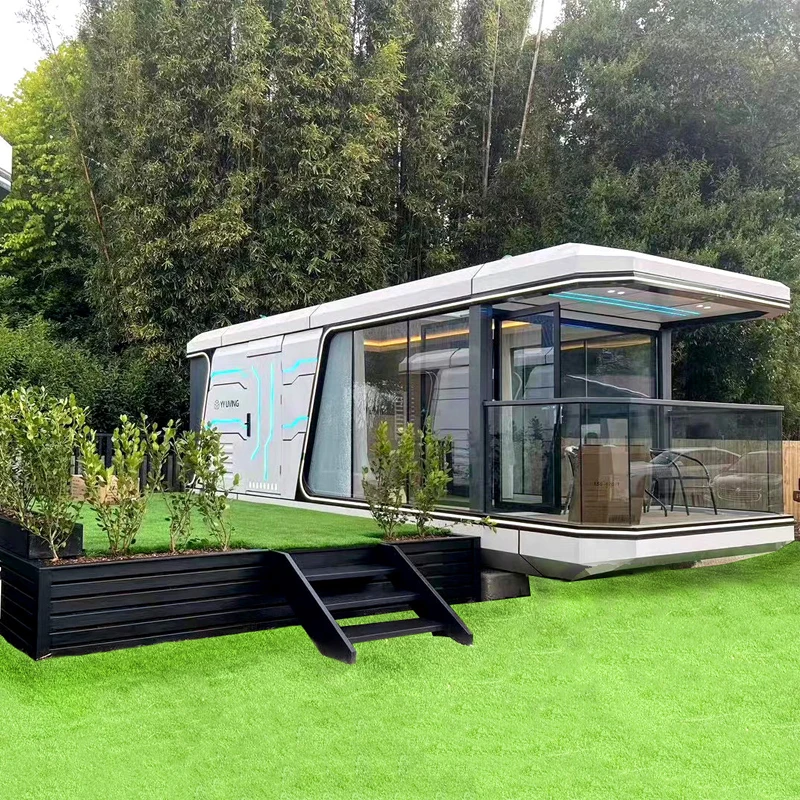 Source Factory Outdoor Prefabricated Mobile Home Living Steel House Modern Space Capsule for Holiday Resort