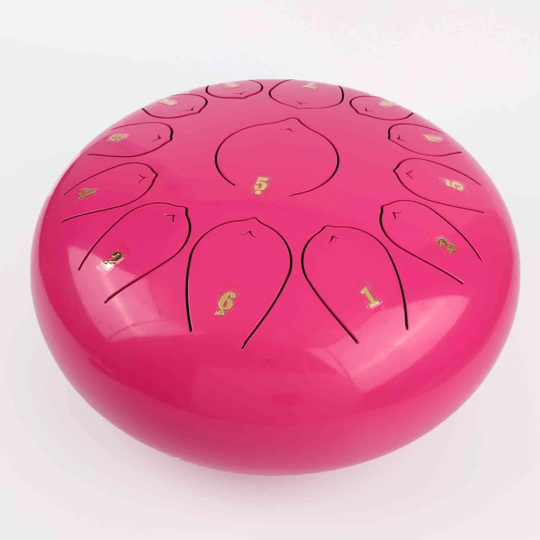 SUXINRU Supply high quality and low price pink 12 inches 13 tone Tank Handpan  drum toy  Steel tongue drum