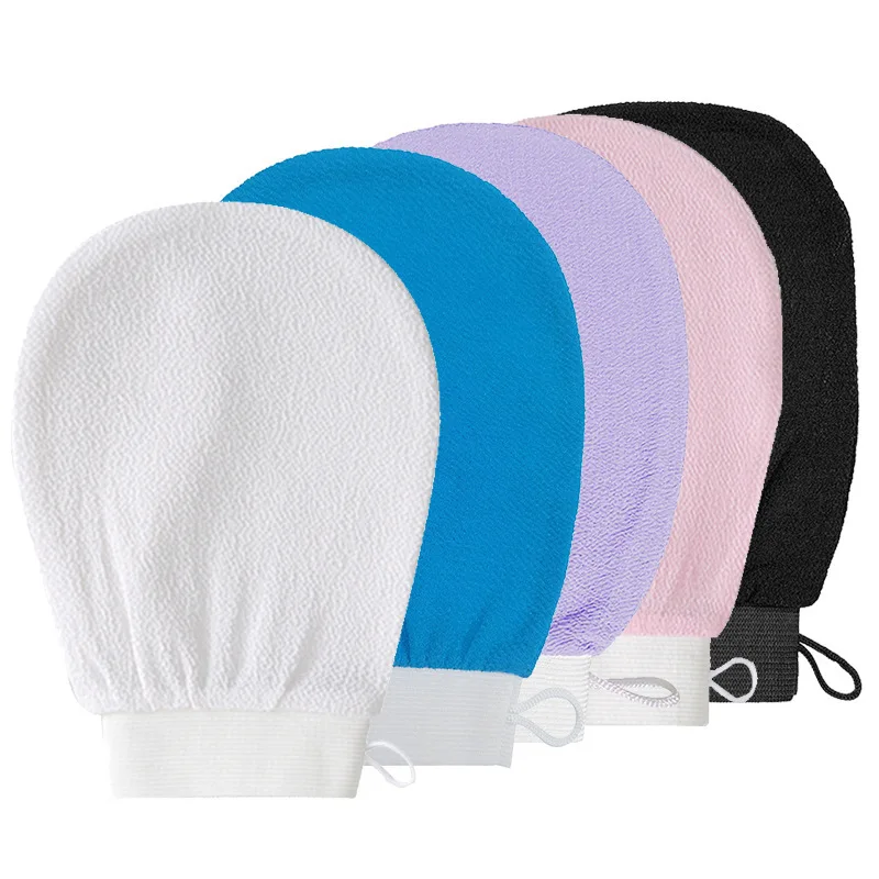 Popular Hot Sale 150D Single Viscose Exfoliating Bath Glove Adult Baby Bath Brushes Sponges