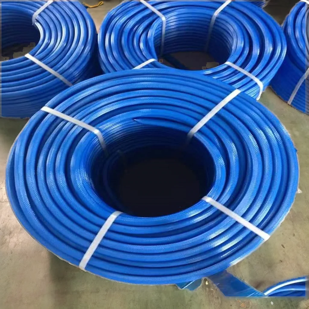 8mm PVC Material All-Color Flexible Fiber Braided Reinforce Water Oil Air Hoses 300 PSI 100m Length for Irrigation Garden Use