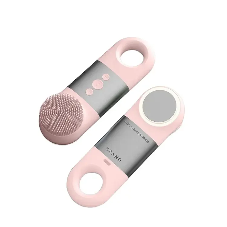 - Portable facial cleansing device Waterproof Facial Cleansing Sonic Massager Cleaner Brush Silicone Electric Face Brush