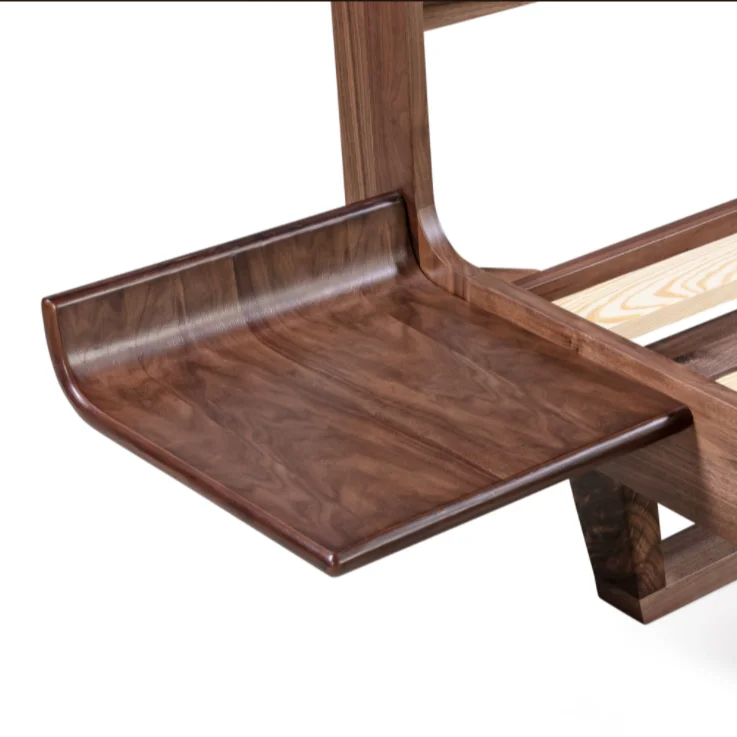 Upholstered Loft king size bed hotel bedroom furniture luxury room wooden beds frame with headboard