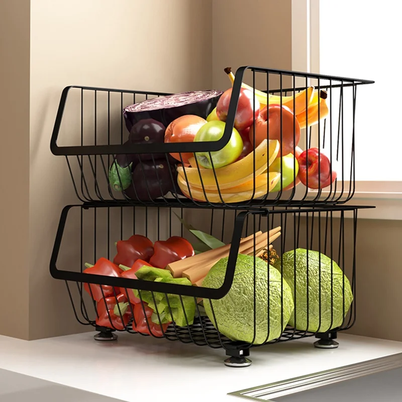 Kitchen storage  shelf 1/2/3/4/5 layers vegetable or fruit storage rack