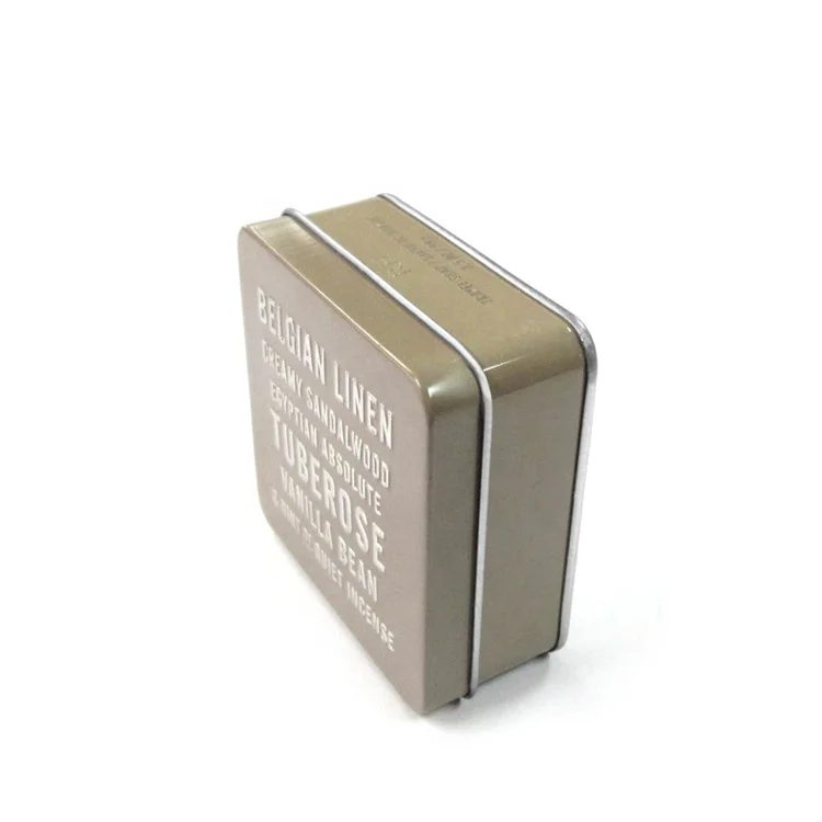 Custom Printed Square Metal Soap Box