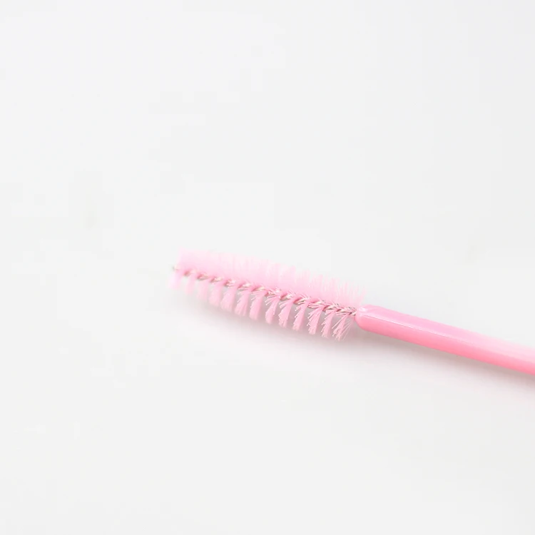 Розовая, черная одноразовая микро тушь для ресниц, щеточка для ресниц Spoolie, мини-щеточка для бровей