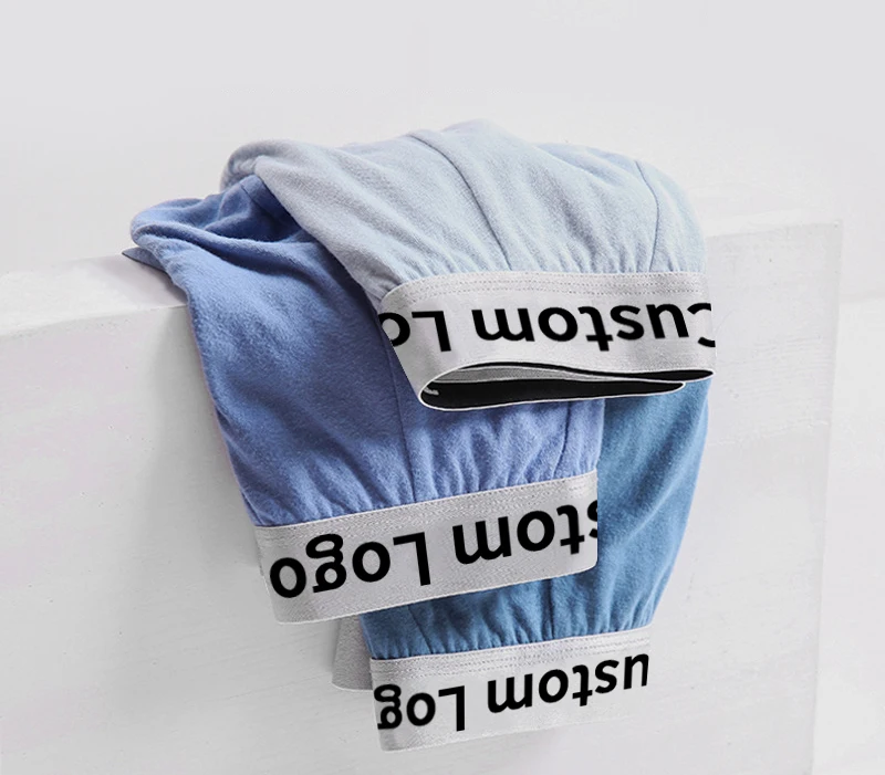 Designer custom own logo  wholesale cotton panty short boxer briefs sexy underwear for man
