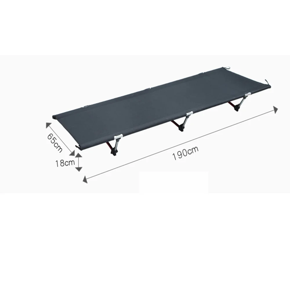 Lightweight Canvas Oxford Folding Camping Bed Cot with Carry Bag