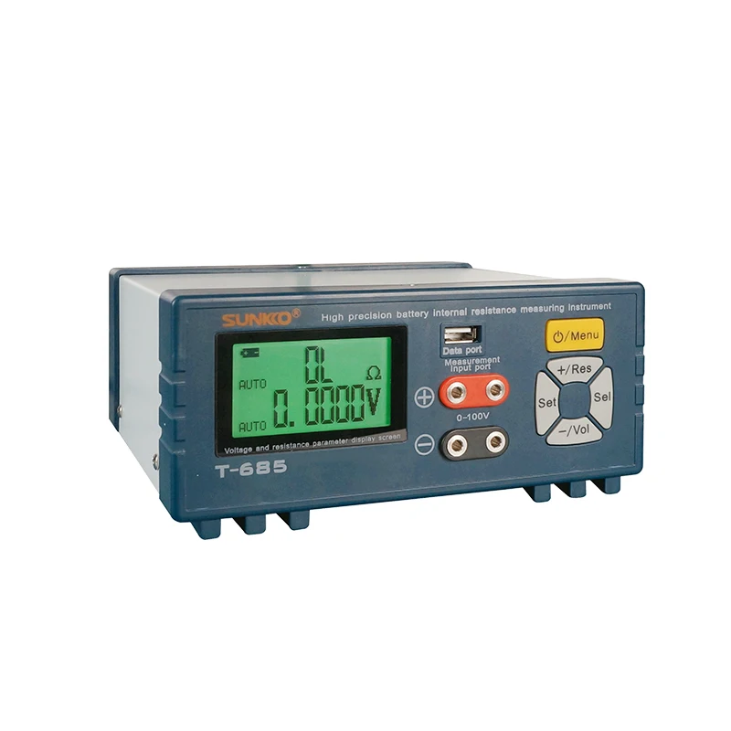 SUNKKO T685 lithium battery pack high-precision internal resistance tester 18650 voltage automatic detection analyzer
