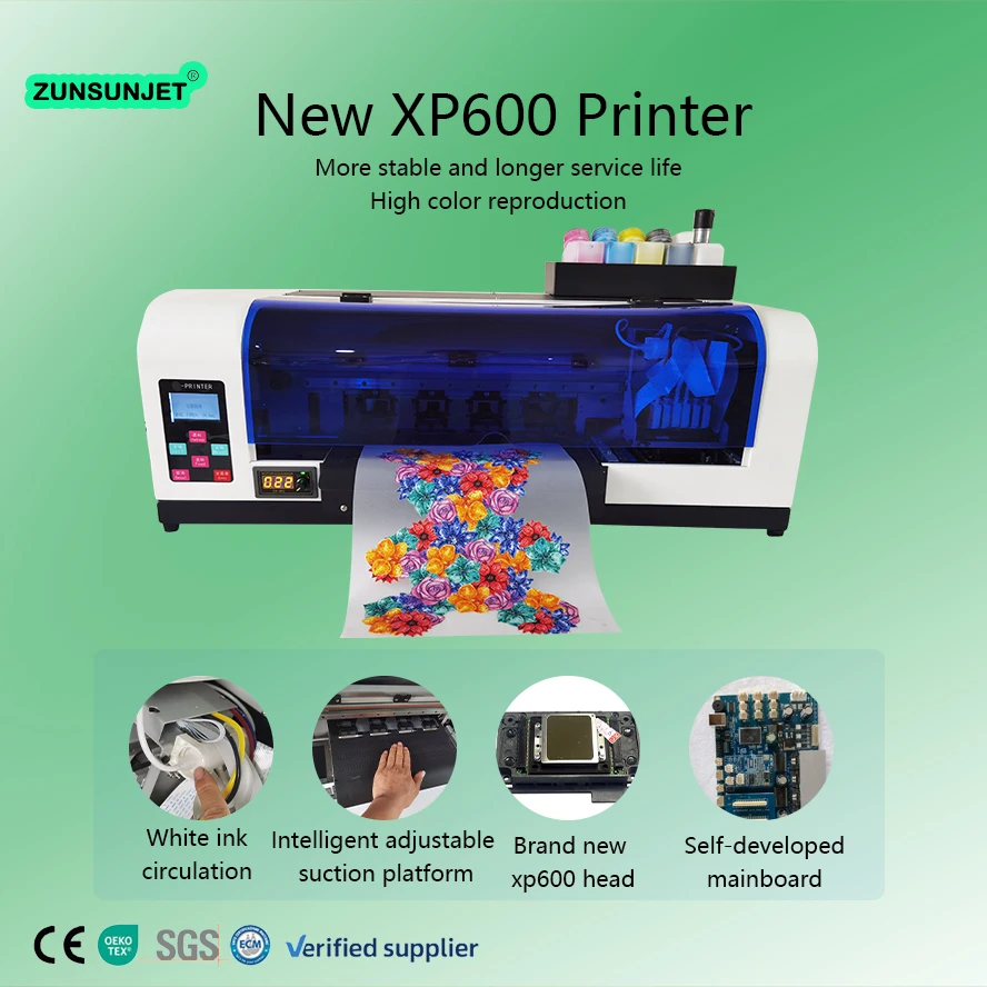 XP600 A3 A3+ 30CM 33cm Desktop Dtf Pet Film Dryer Powder Direct to Semi-automatic Compact Digital Inkjet Printers
