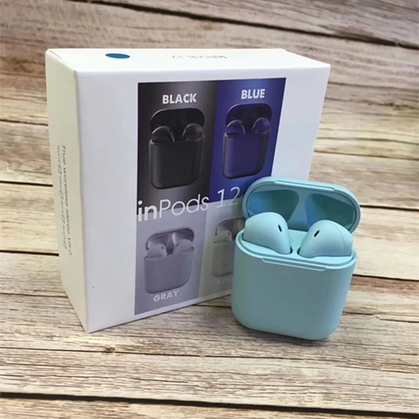 
Free shipping inpods 12 Wireless earphone Earbuds Touch Control i12 TWS inpods12 Headphone 5.0 Stereo sport headset in ear 
