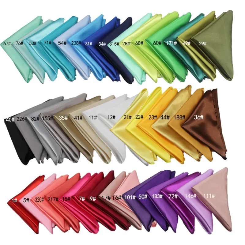 Satin multi colors plain table napkin dinner napkins for wedding