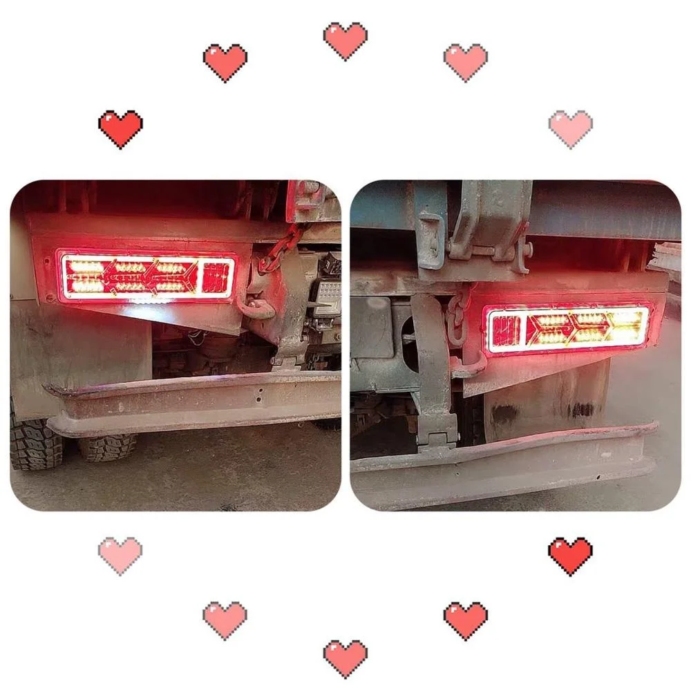 Светодиодная универсальная направляющая для руля, фонарь для задних фонарей для грузовиков, водонепроницаемый поток для Lamborghini