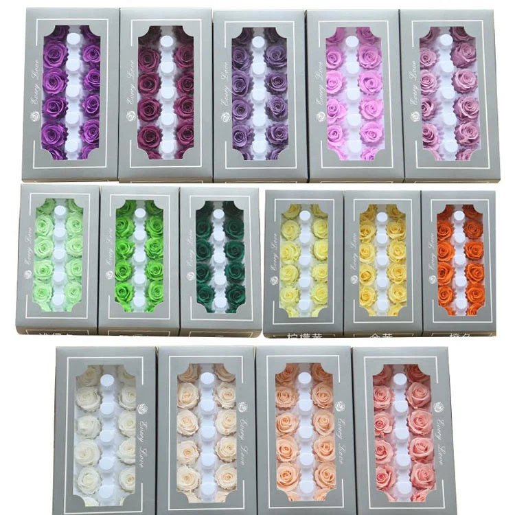 3-4 см натуральные консервированные вечные розы