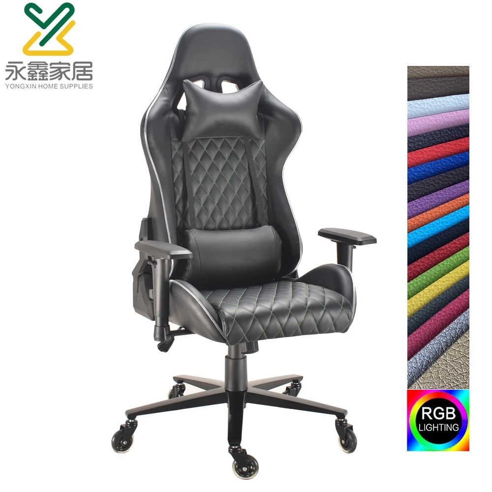 Модное офисное игровое кресло RGB, Гоночное кресло для геймеров, игровое кресло для ПК