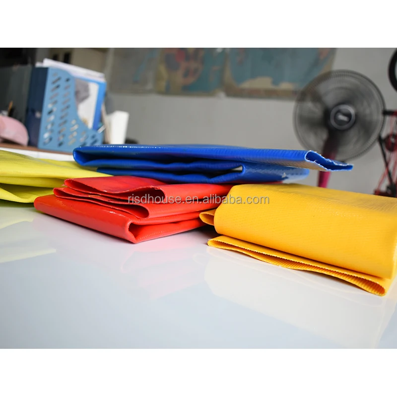 Risd High Quality 4 Inch Soft Irrigation Saving Pvc Layflat Fire Water Hoses Made In China