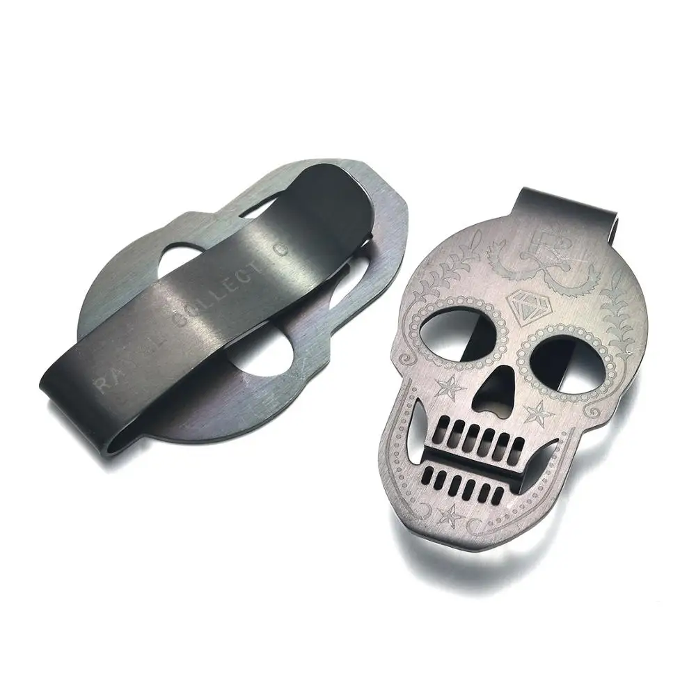 
New products 2019 innovative product gifts custom money clip with laser logo 