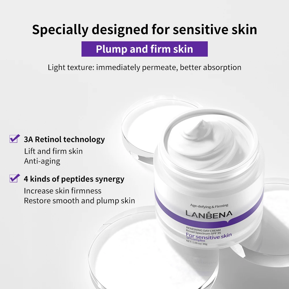 LANBENA thailand himalaya collagen face cream wholesale golden pearl whitening smooth dark spot remover cream face