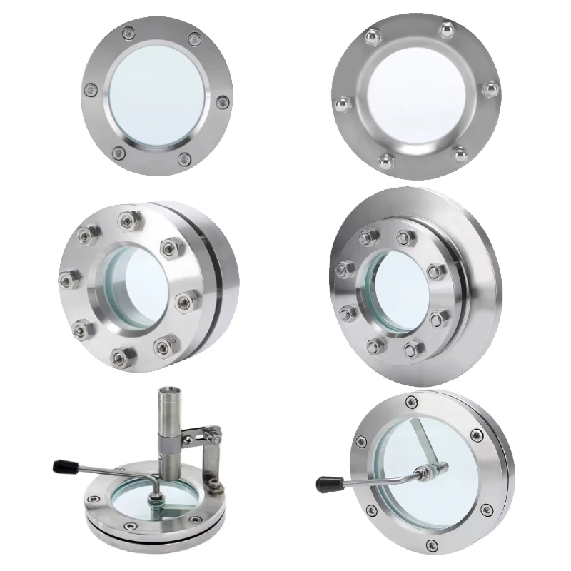 CNJS high pressure stainless steel ss304 ss316l sanitary tubular circular flanged Sight glass