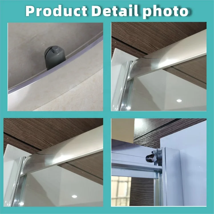 Factory direct cheap quadrant chrome sliding shower door most popular shower cabin bathroom shower room