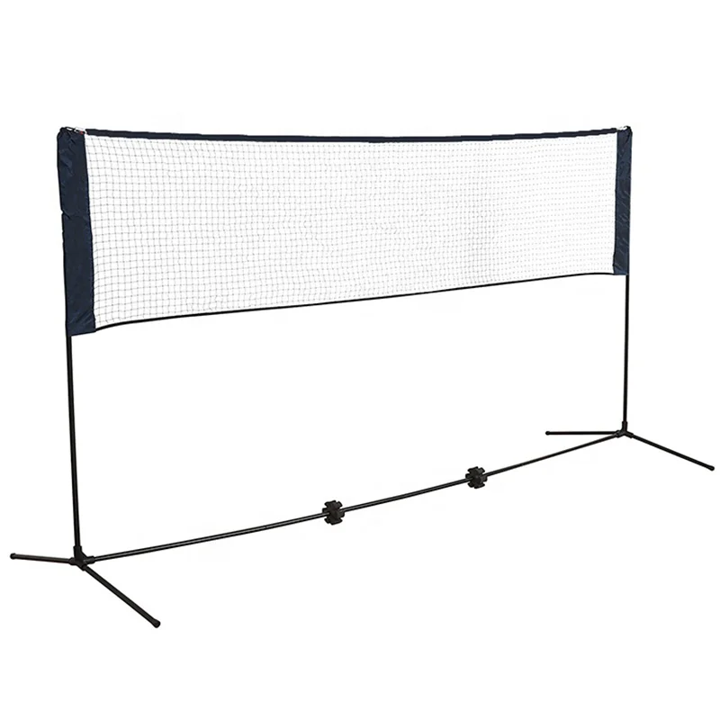 Adjustable foldable easy set professional badminton net with carry bag