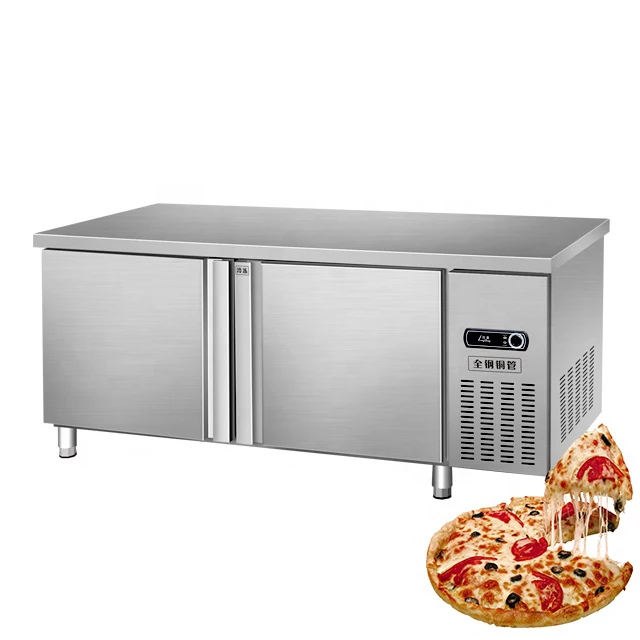 Industrial Commercial Stainless Steel Work Bench Worktable Modern Fridge Refrigerator For Milk Tea Shop