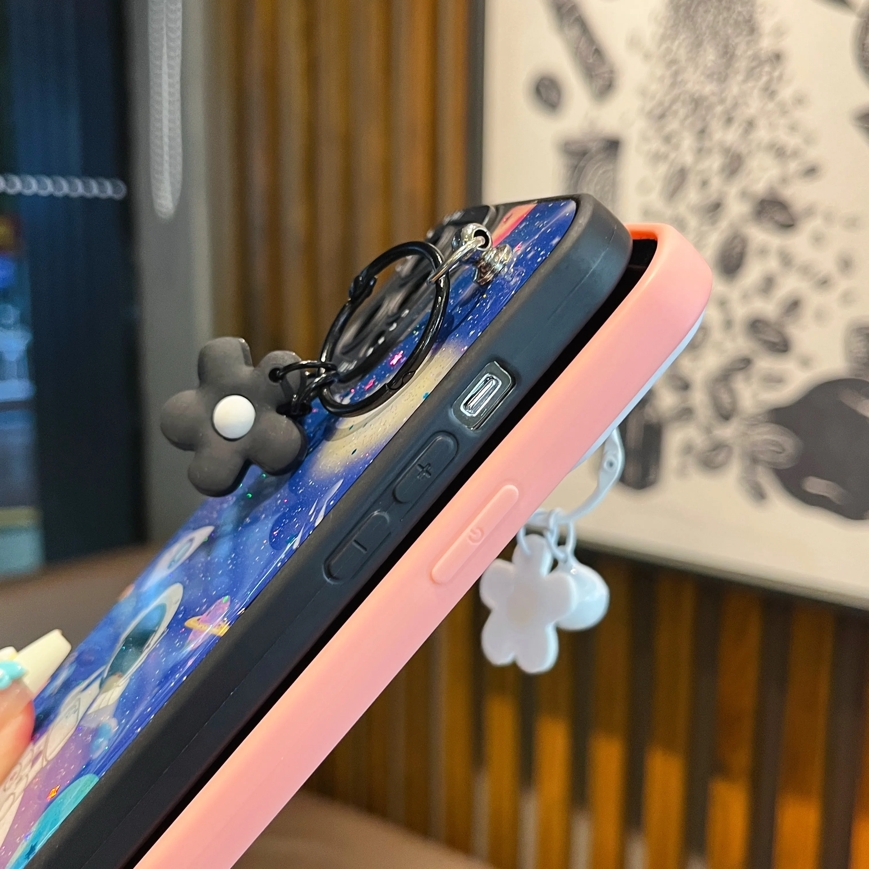 2024 блестящий чехол из эпоксидной смолы для iPhone 16 15 14 13 12 11 Pro Max