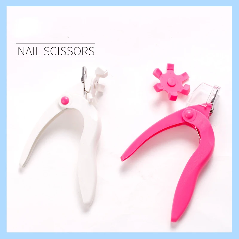 3 Styles Cutting Ways Acrylic Gel False Tips French U Shape Nail Edge