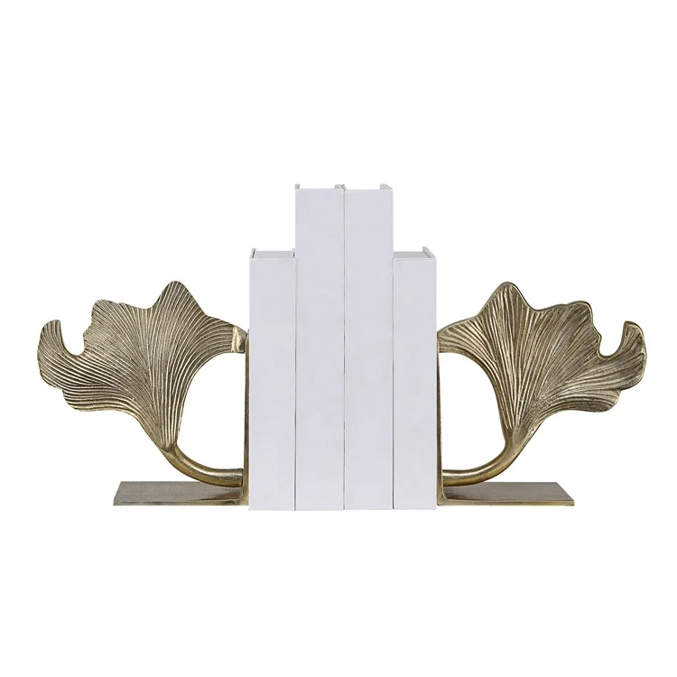 wholesale custom unique cast iron decorative antique brass aluminum metal bookends