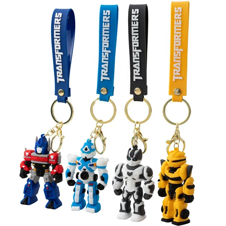 Building Blocks Transformer Series Keychain Pendant Optimus Prime Bumble bee Keychain Pendant Bag Car Ornaments