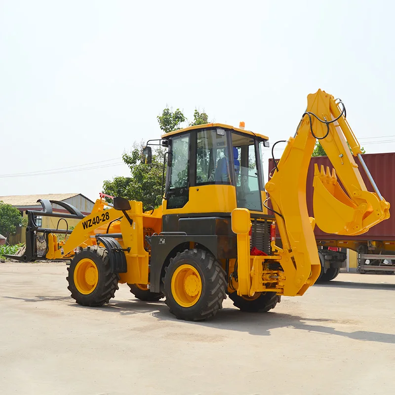 cheap price china brand HUAYA new 4.2 4.5 5 5.5 6 6.5  ton small backhoe loader with Cab