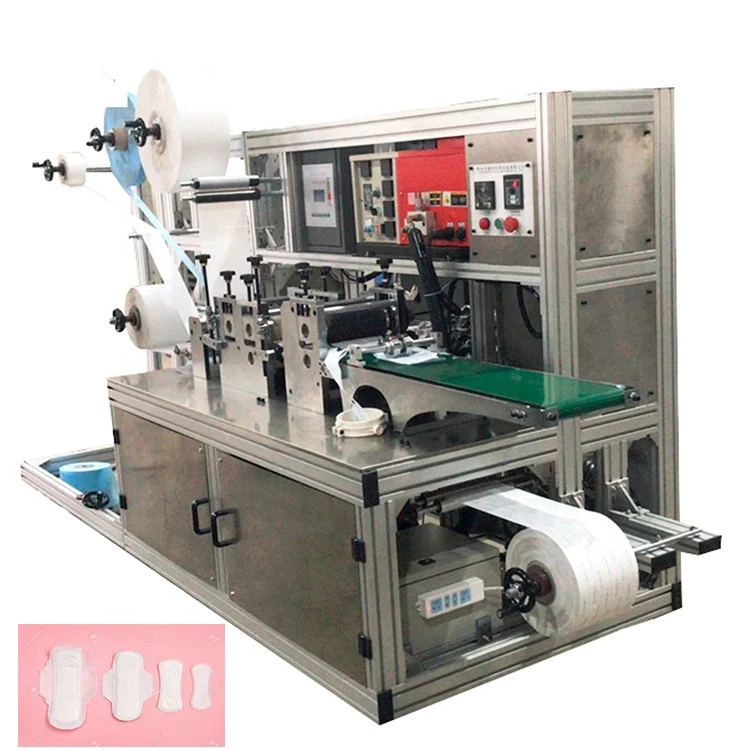Small scale mini pad panty liner sanitary pads making machine for small business and a newcomer /greenhand/ freshman