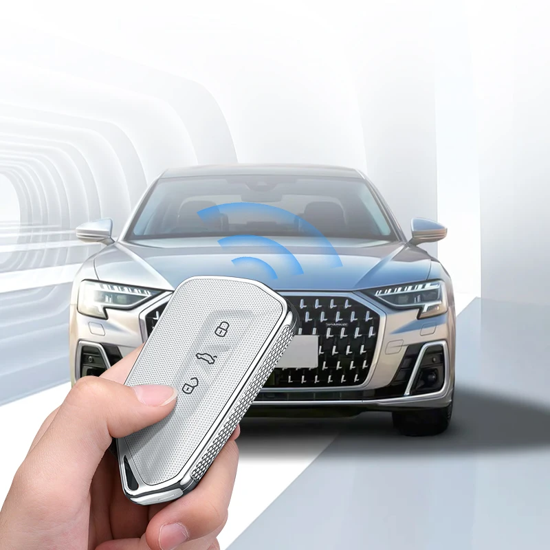 Full Cover ABS Shell Remote Key Case for Volkswan Golf 8 with Keychain Fob Customizable Metal Car Protection Key Cover