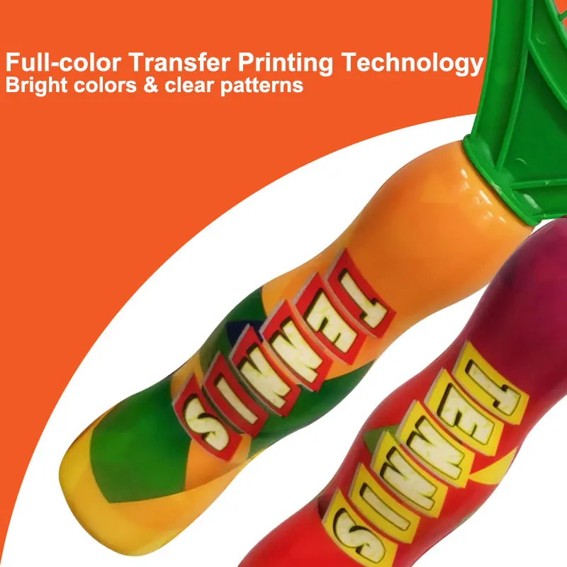 Hot selling colorful plastic beach tennis racket with pu balls