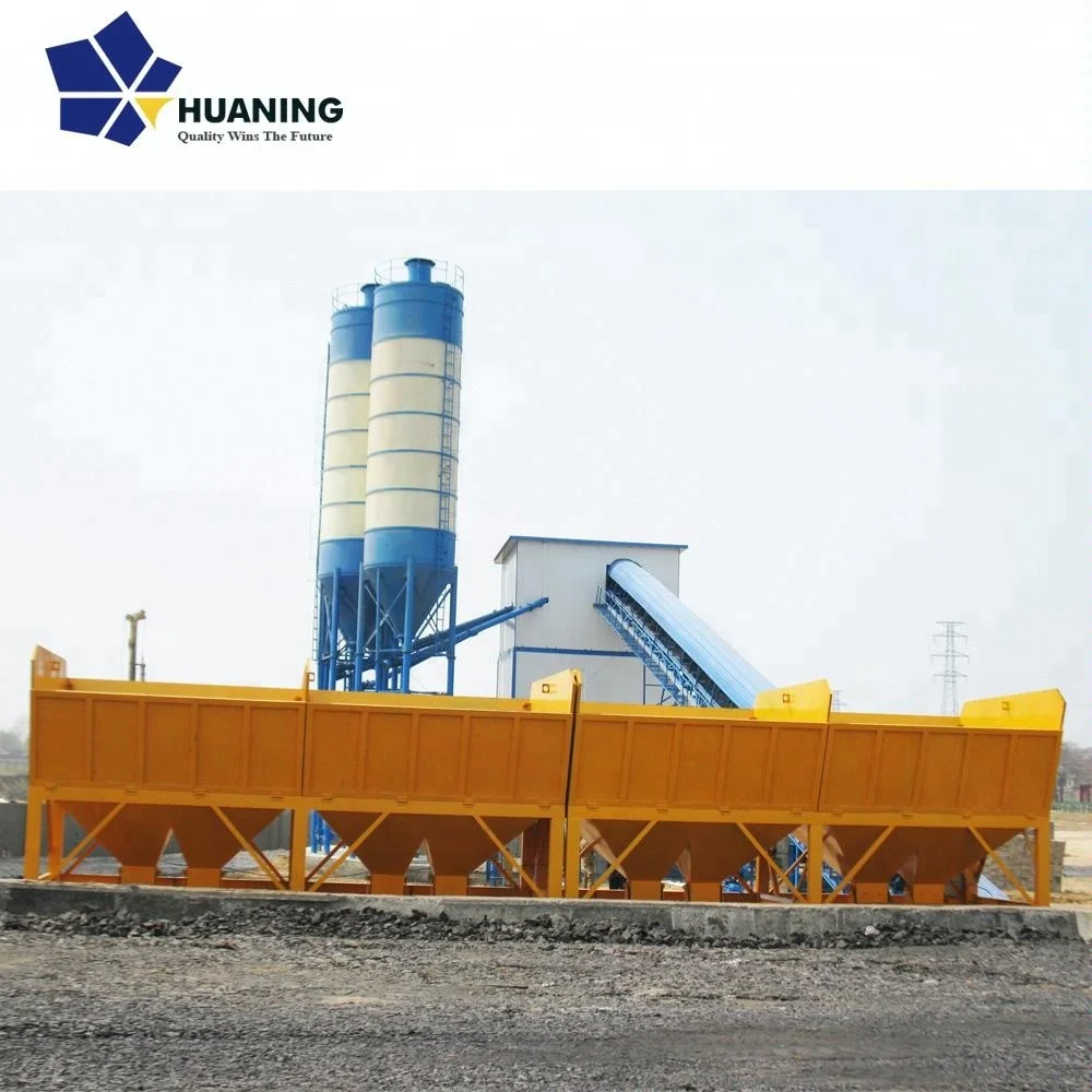 Factory offer low price HZS75 stationary portable concrete batching plant